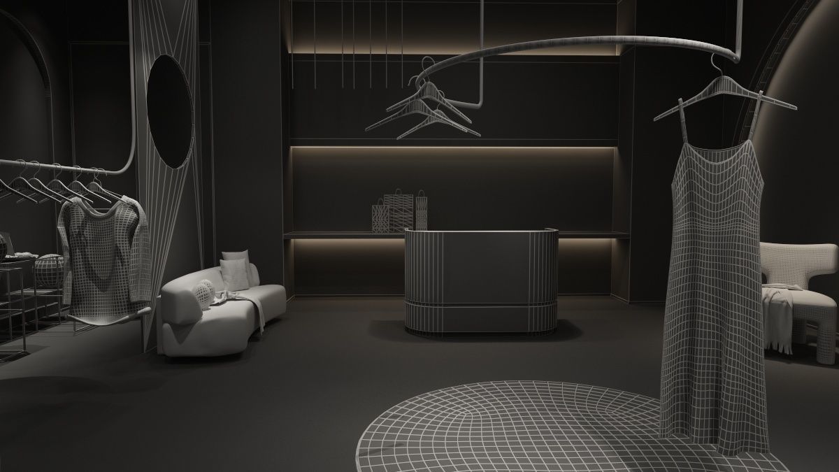 Clothing Shop 3 3D model_21