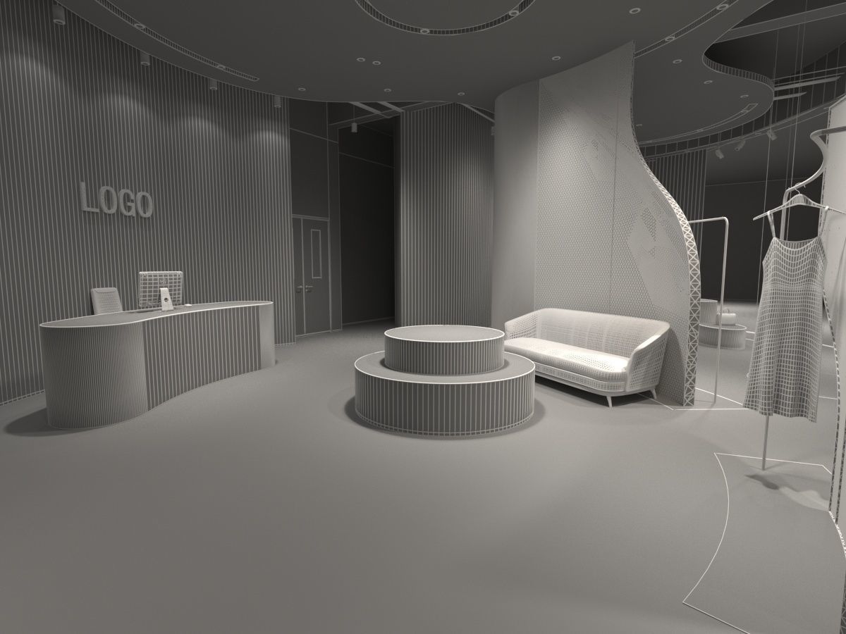 Clothing Shop 4 3D model_19