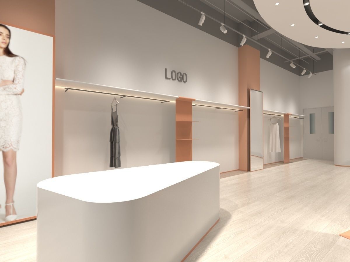 Clothing Shop 4 3D model_8