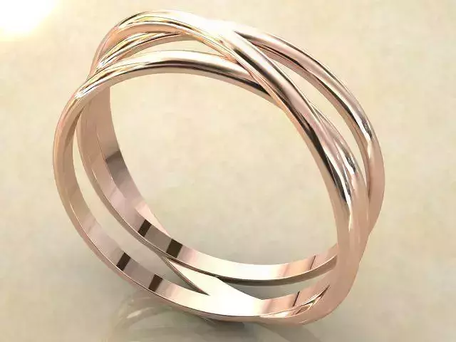 3 ring 3D print model