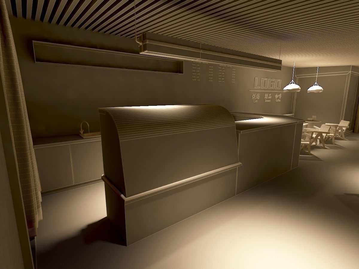 Coffee Shop 1 3D model_24