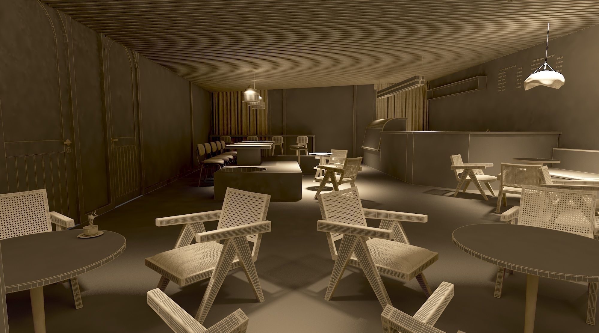 Coffee Shop 1 3D model_16