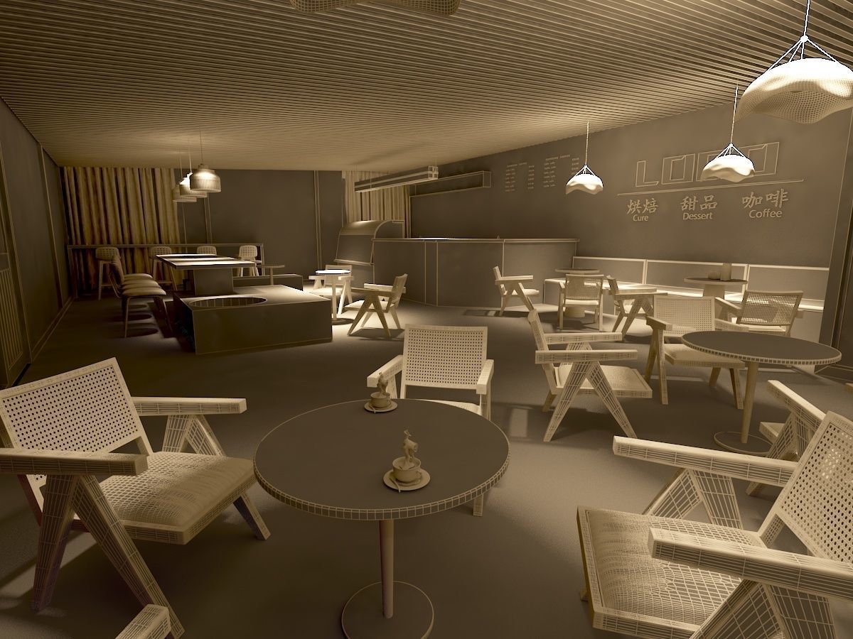 Coffee Shop 1 3D model_17
