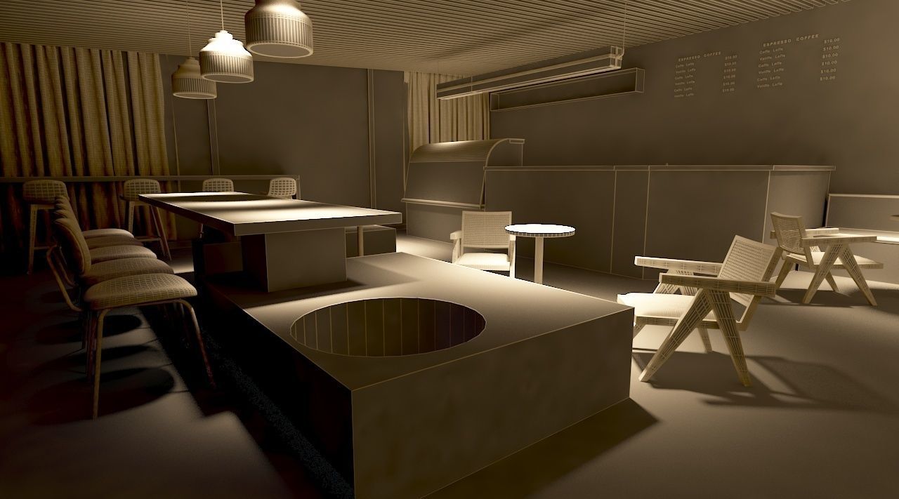 Coffee Shop 1 3D model_22