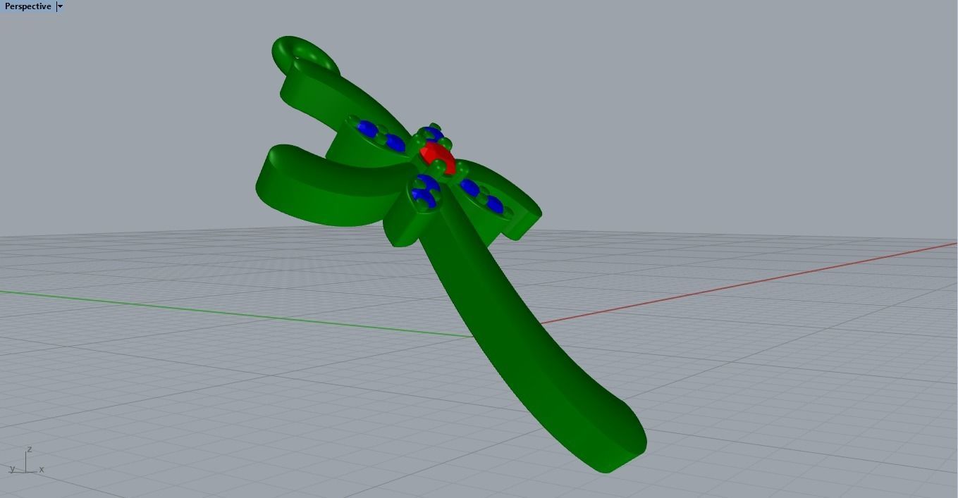 CROSS DIAMOND PENDANT 3D print model_8