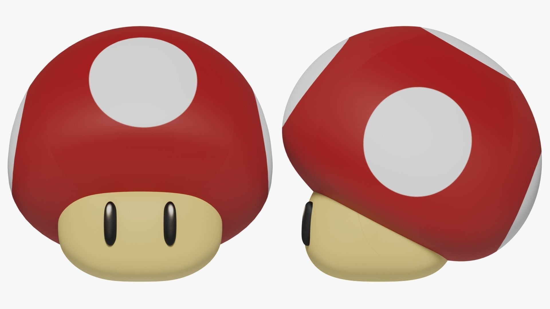 Special Mushrooms SET - Mario 3D model_4