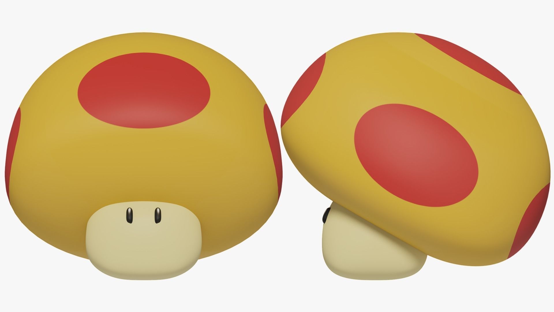Special Mushrooms SET - Mario 3D model_8