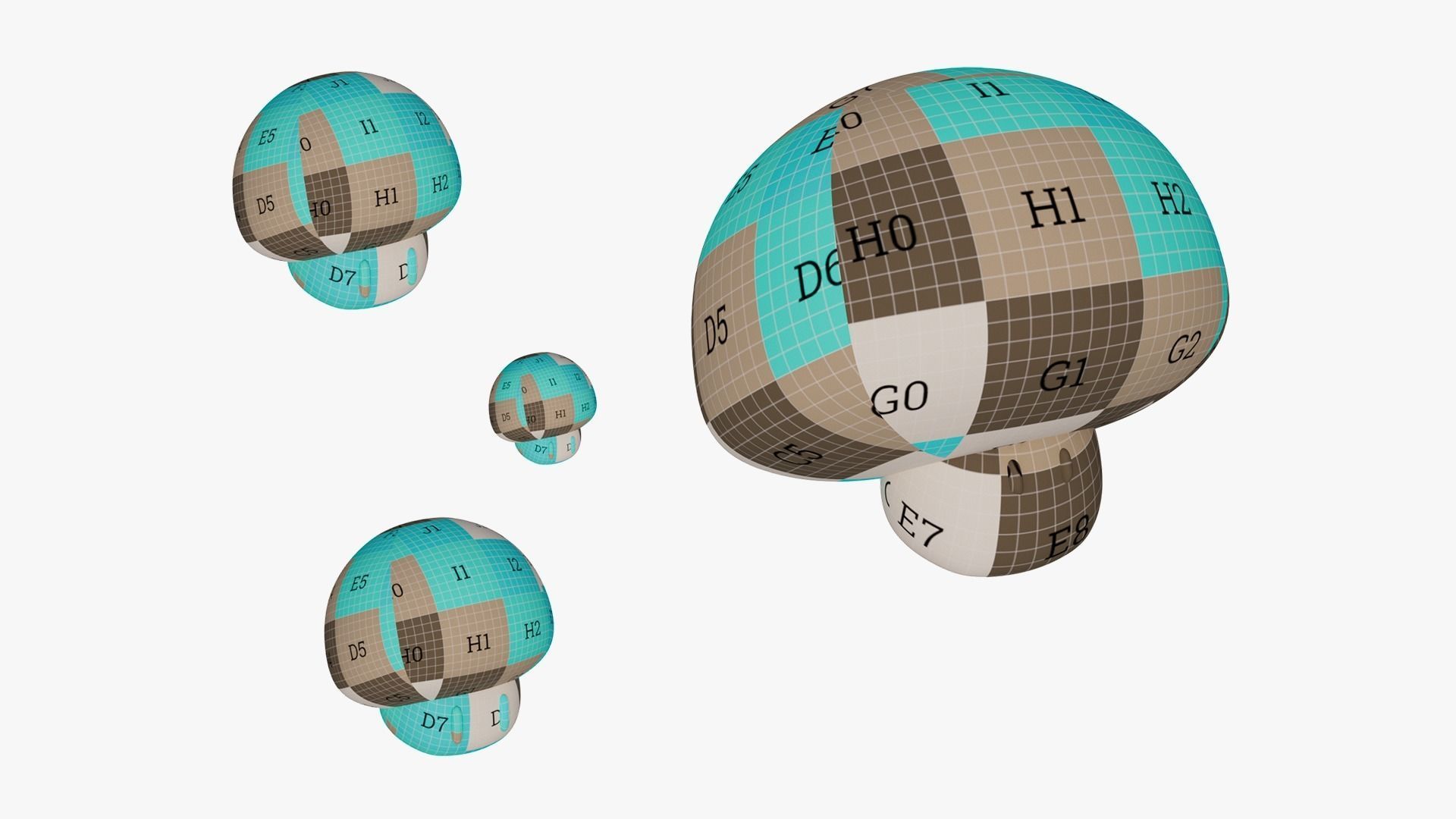 Special Mushrooms SET - Mario 3D model_3
