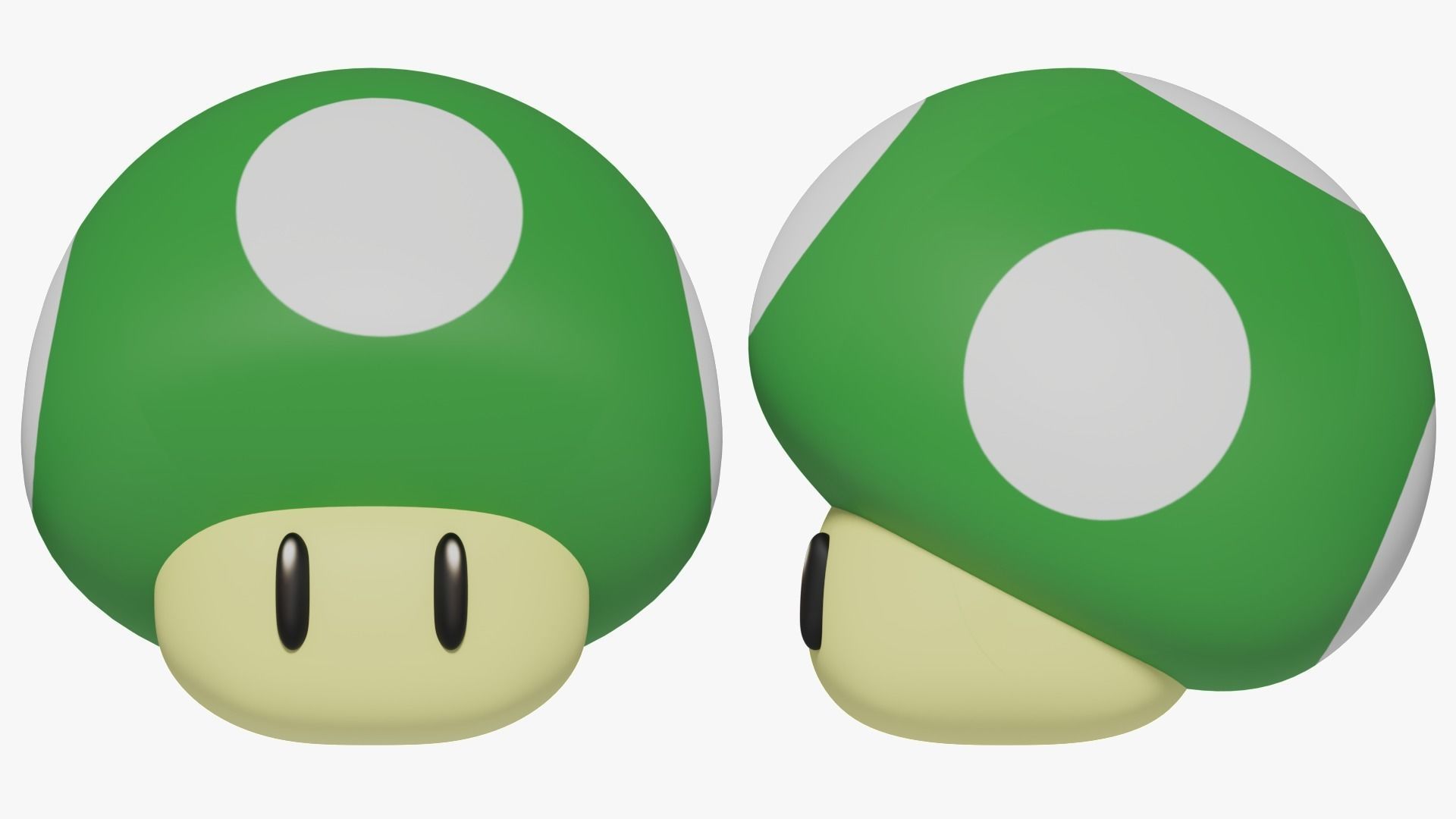 Special Mushrooms SET - Mario 3D model_6