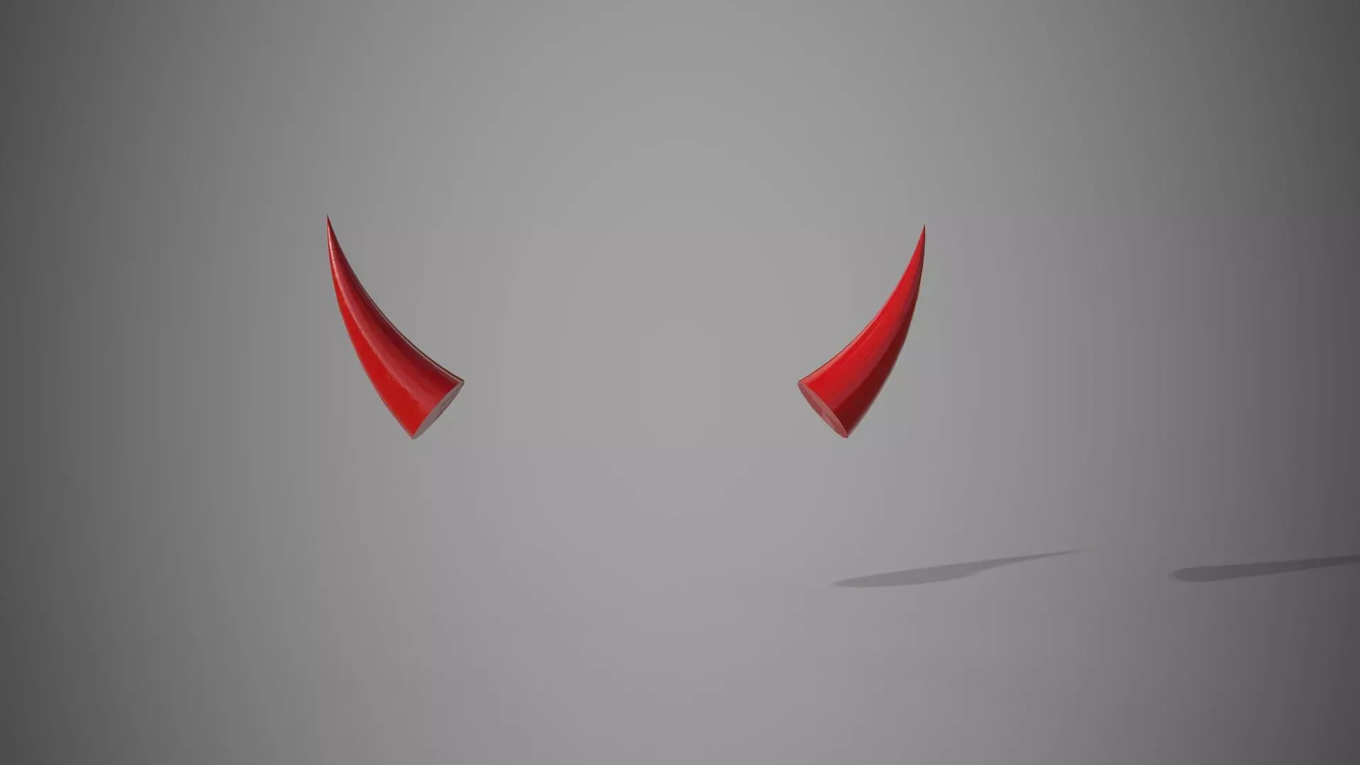 Devil Horns Low-poly 3D model_0
