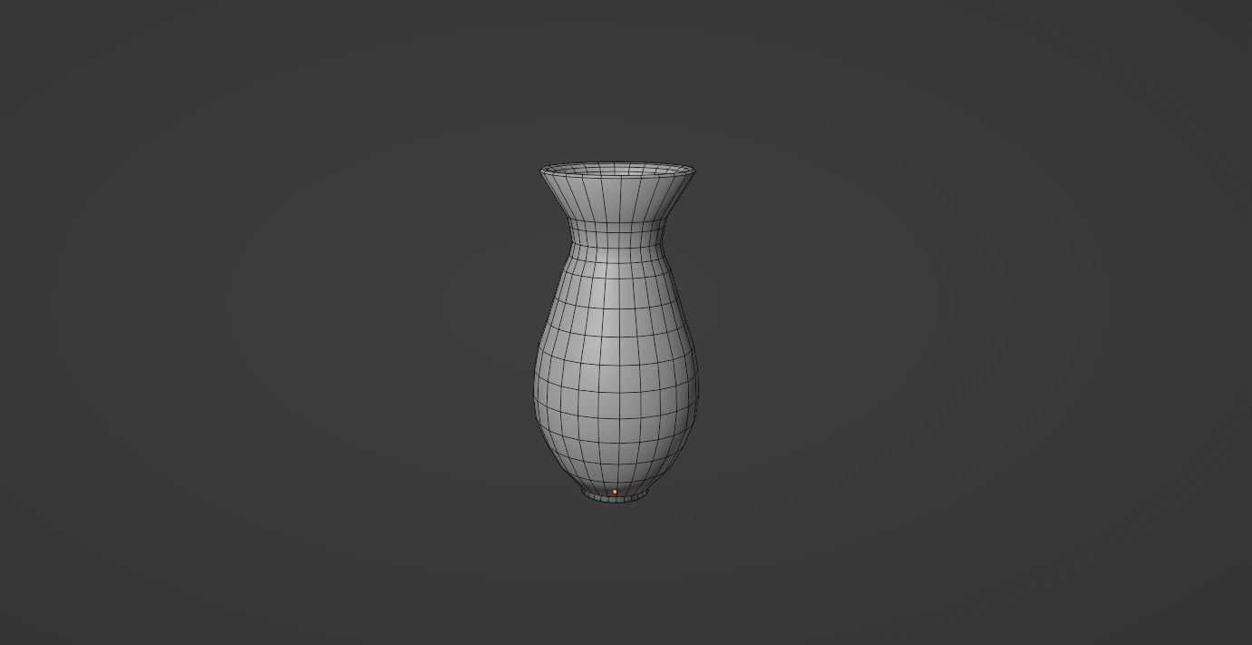 Lowpoly Stylized Clay Vase  Low-poly 3D model_2