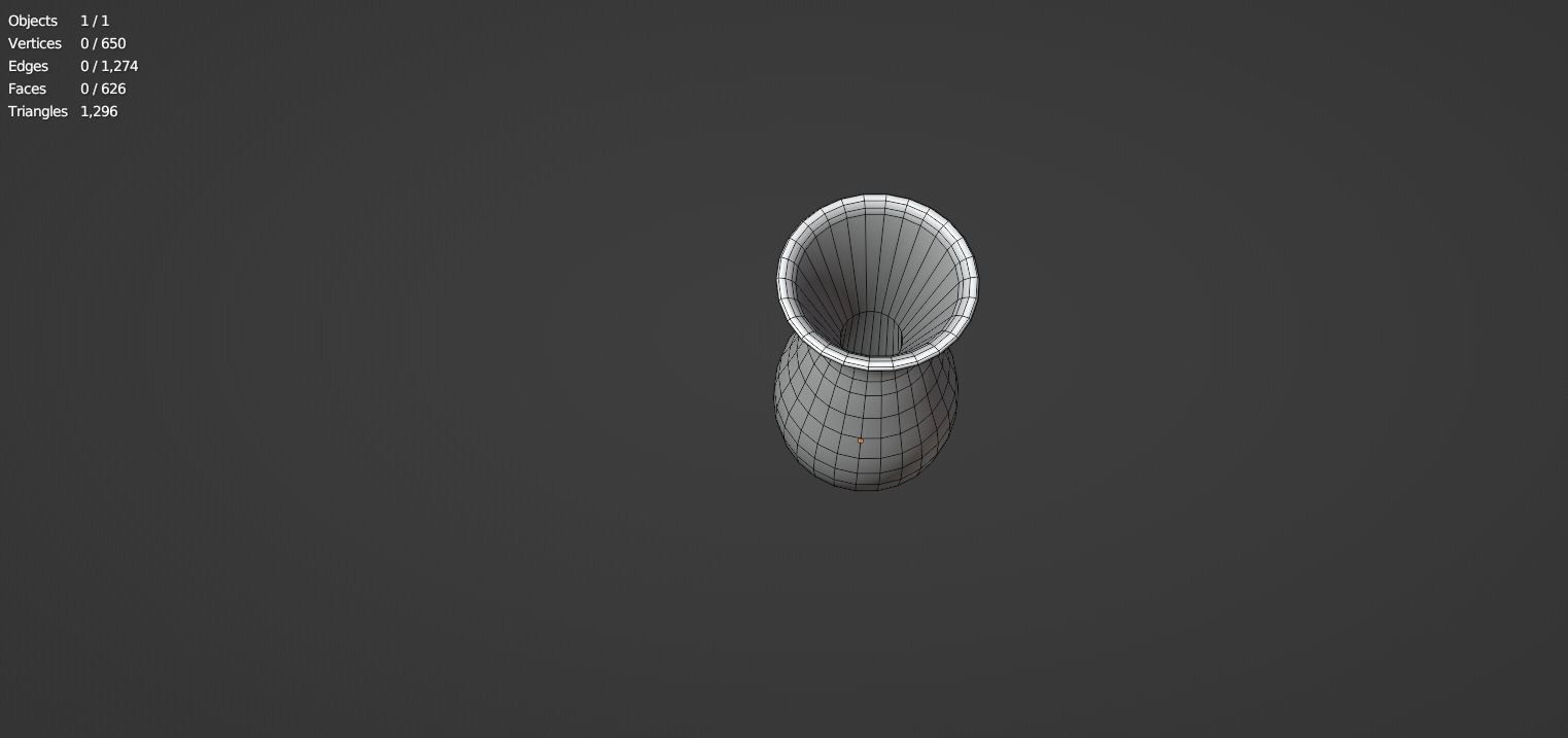 Lowpoly Stylized Clay Vase  Low-poly 3D model_4
