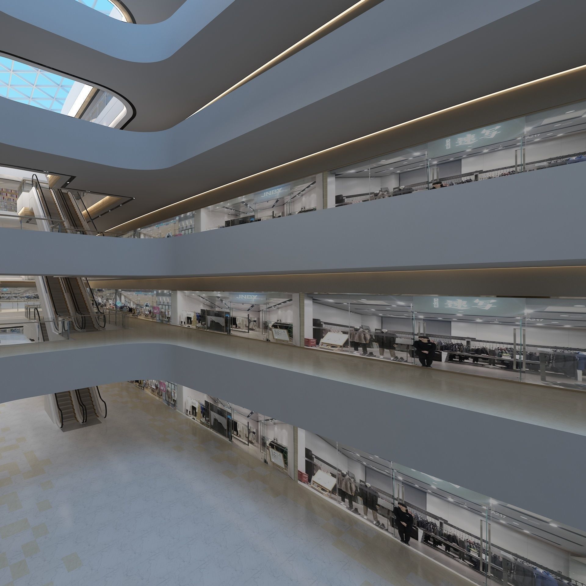 Shopping Mall 6 3D model_5