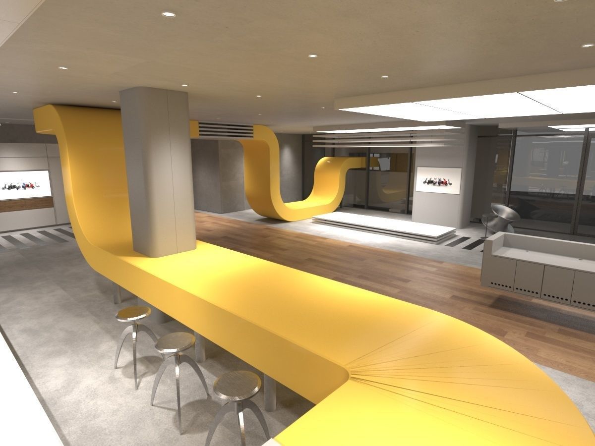 Exhibition Hall 3D model_8