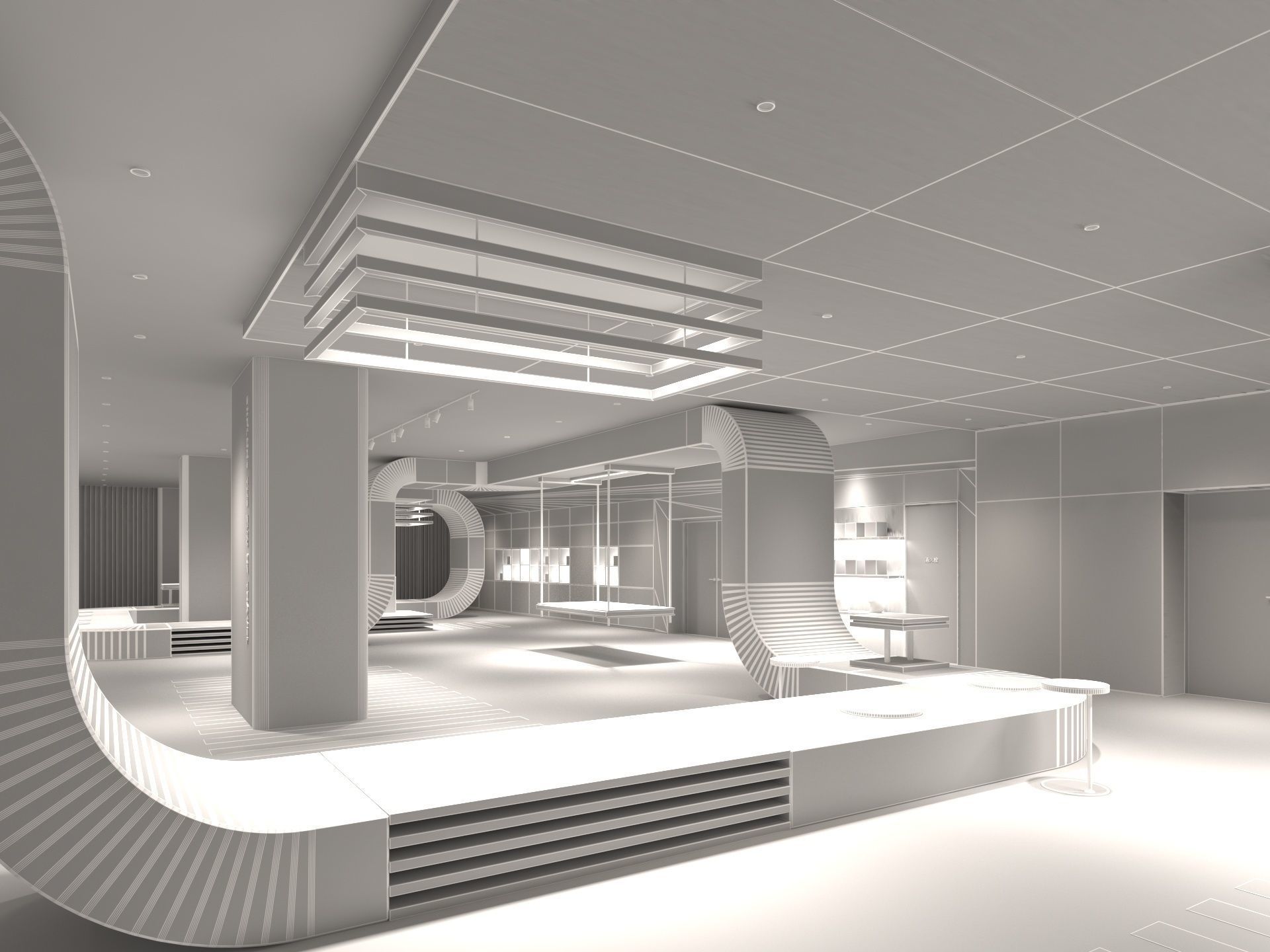 Exhibition Hall 3D model_13