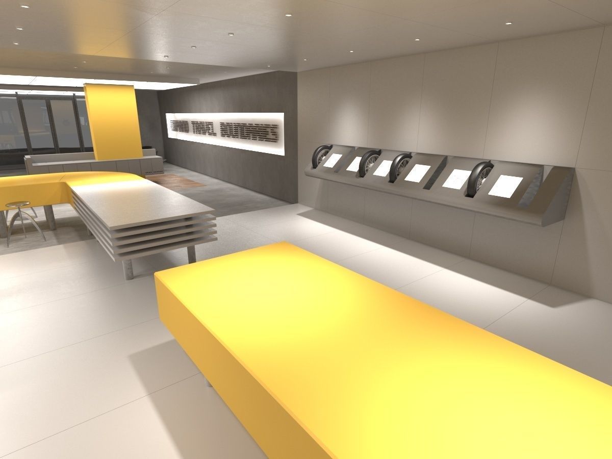 Exhibition Hall 3D model_10