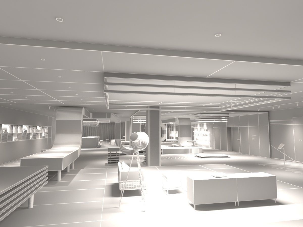 Exhibition Hall 3D model_14