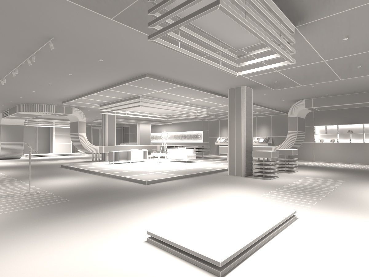 Exhibition Hall 3D model_19