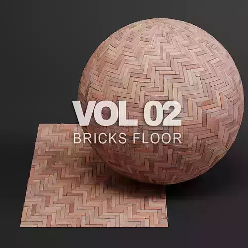Bricks vol02 Floor 8K Seamless PBR Materials Texture