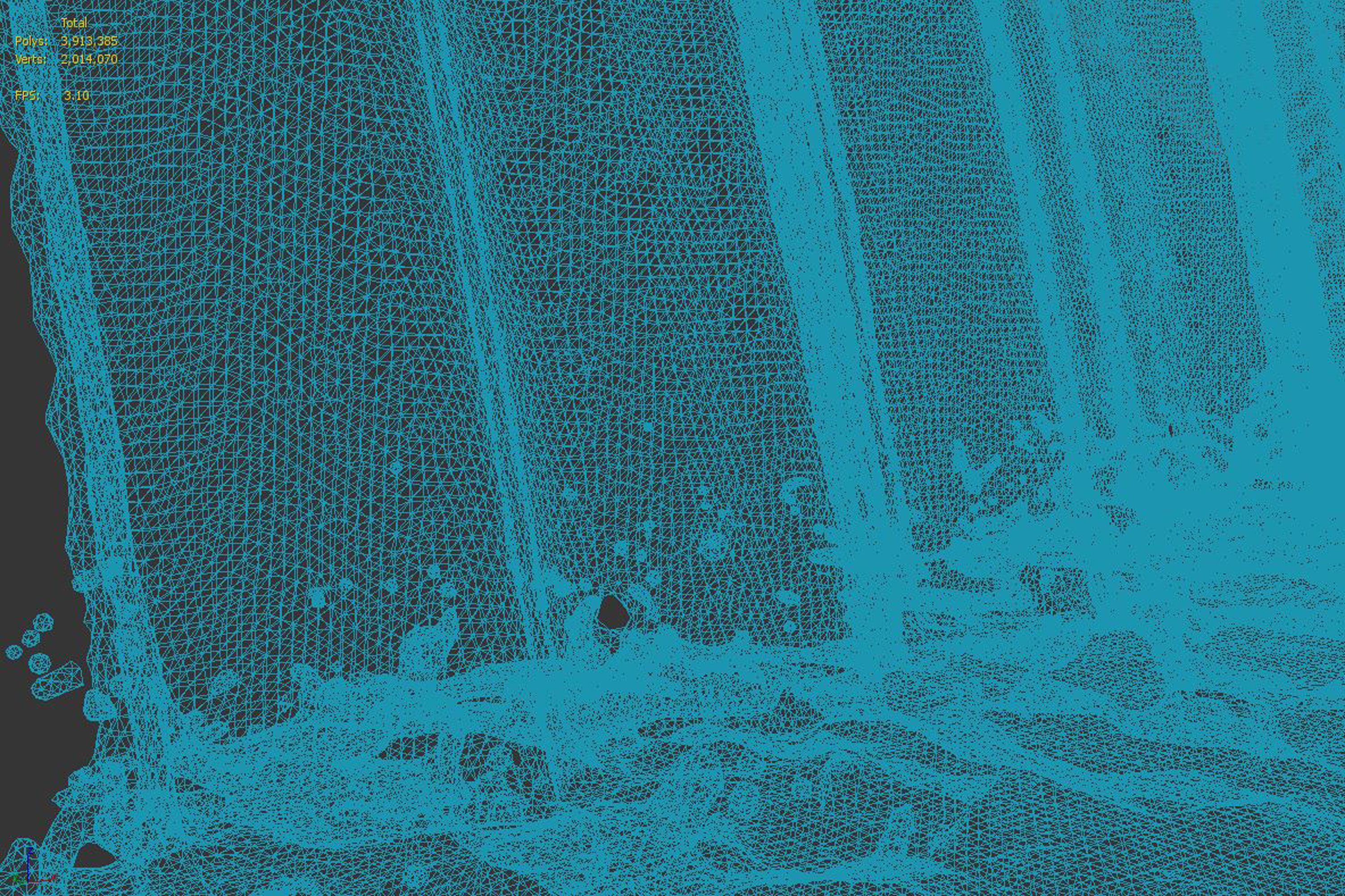 Waterfall Fountains modern Landscape 3D model_7