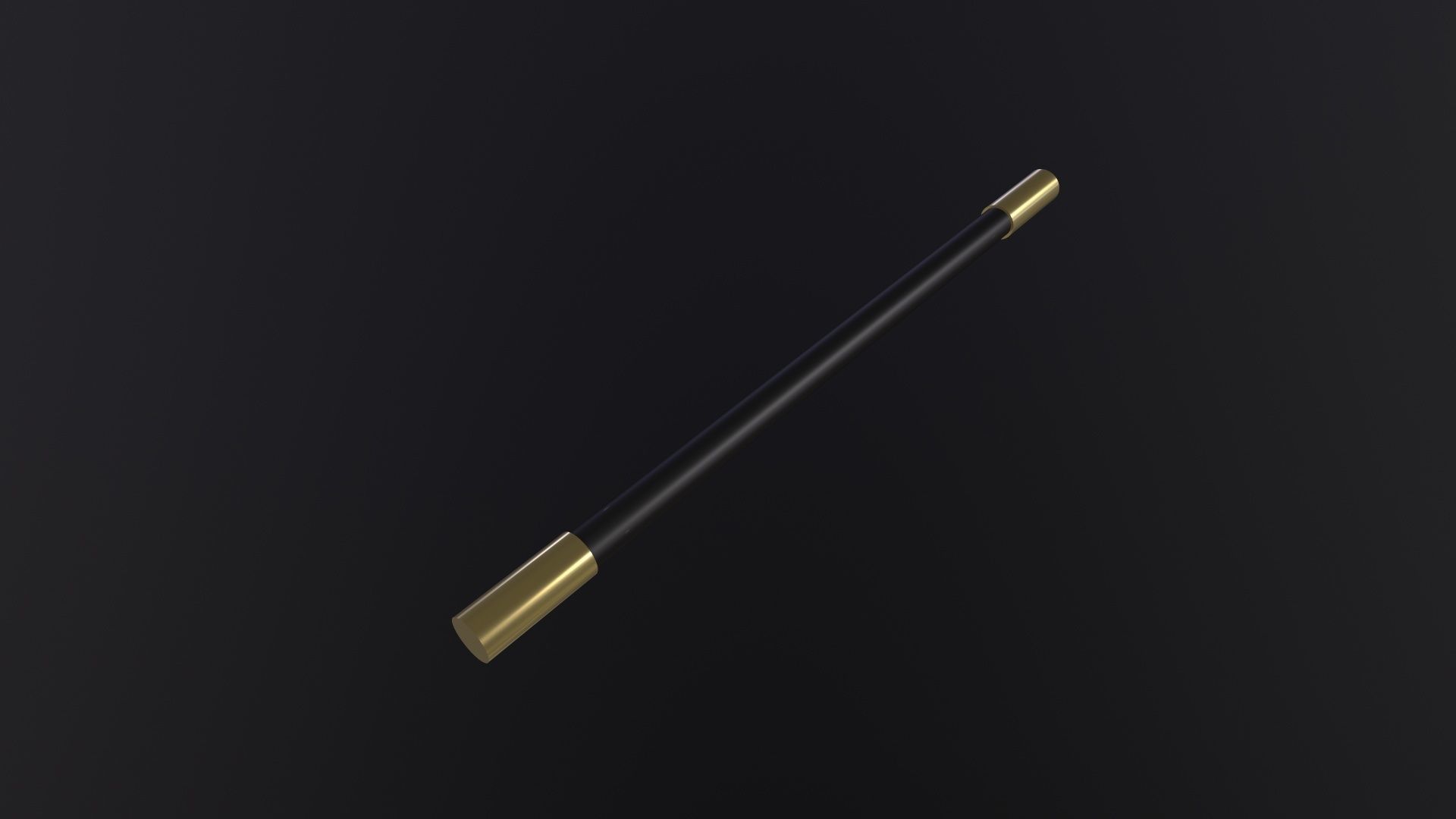 Magician Hat And Wand 3D Model Low-poly 3D model_4