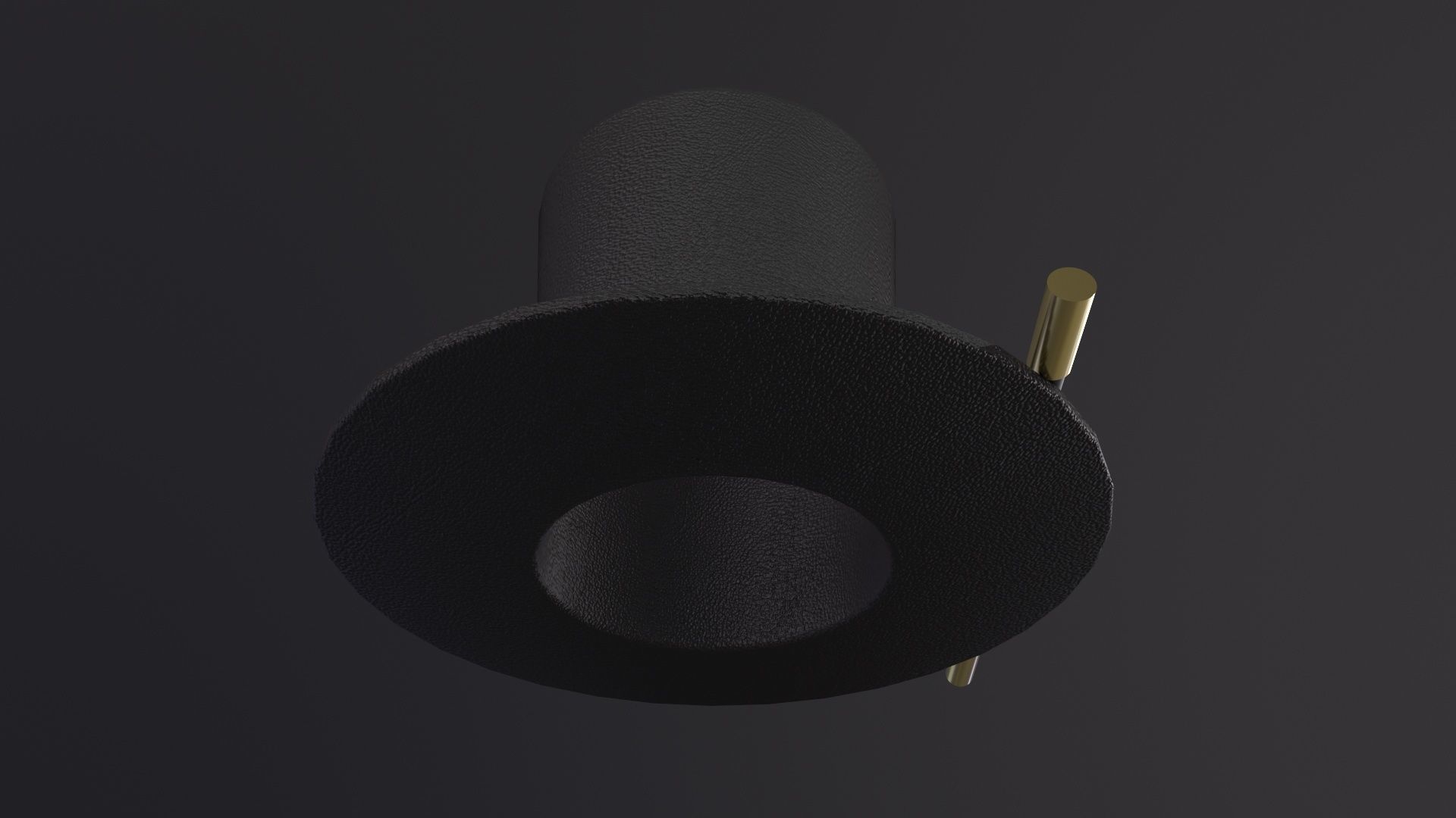 Magician Hat And Wand 3D Model Low-poly 3D model_3