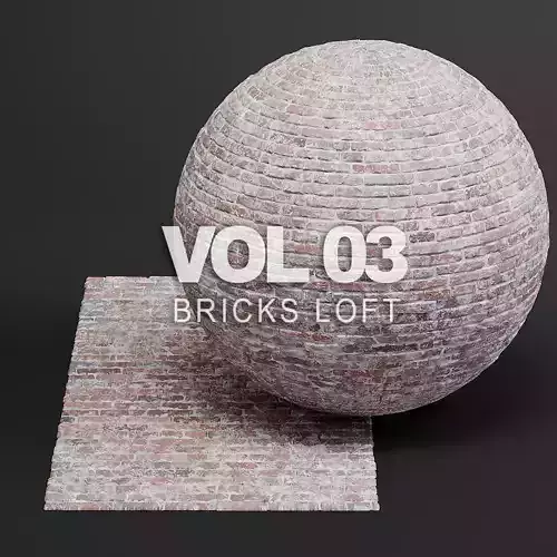 Bricks vol03 Loft 8K Seamless PBR Materials Texture
