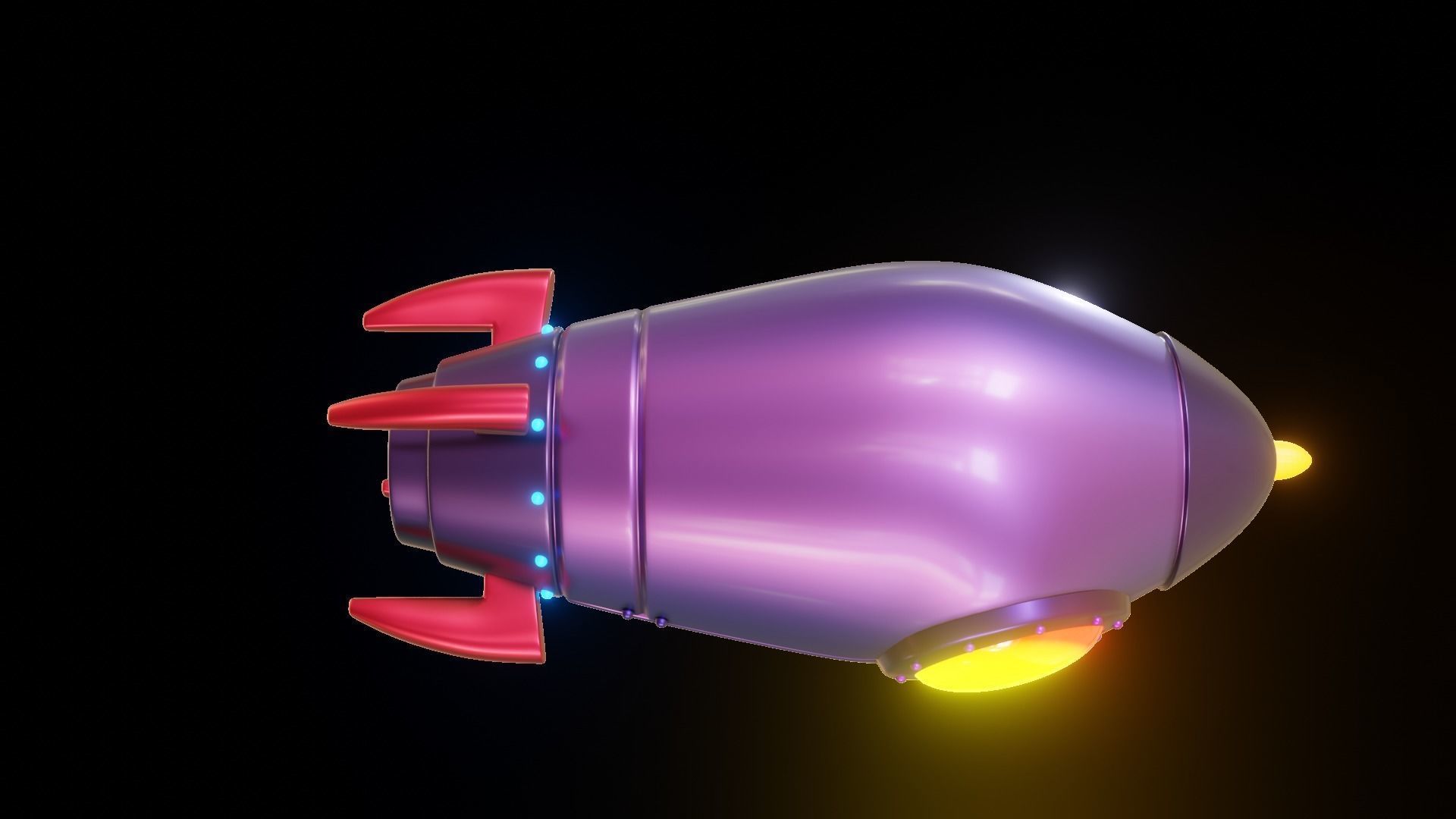 3D model Stylized low poly Rocket 3D model VR / AR / low-poly | CGTrader