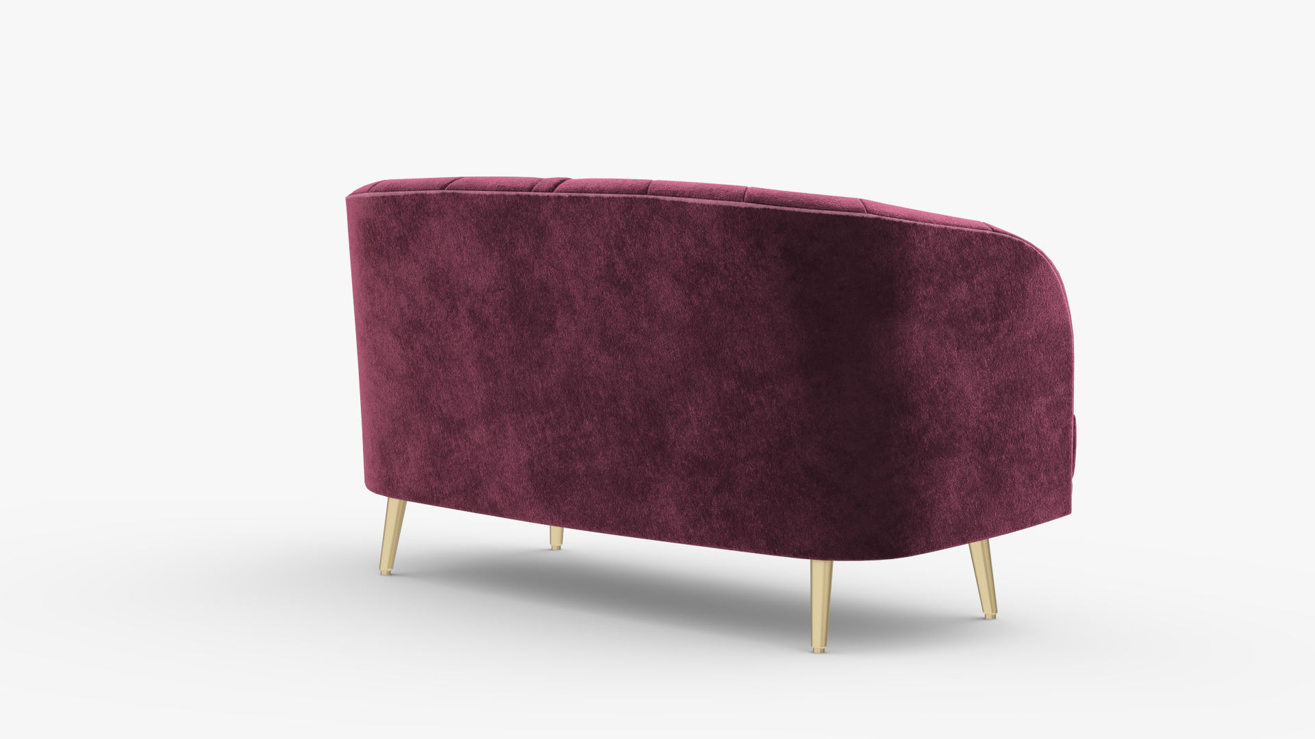 Sofa Banquette Velours 3D model_1