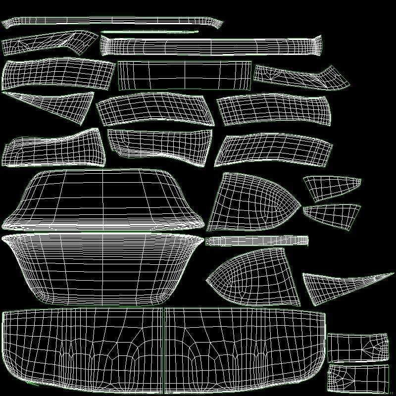 Sofa Banquette Velours 3D model_8