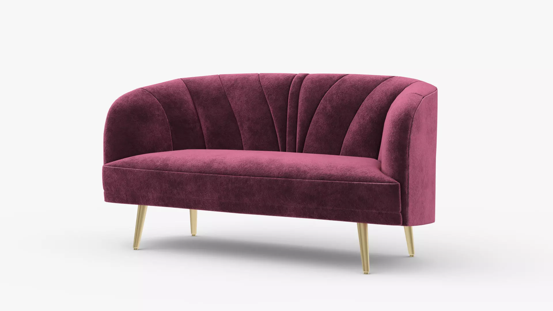 Sofa Banquette Velours 3D model_0