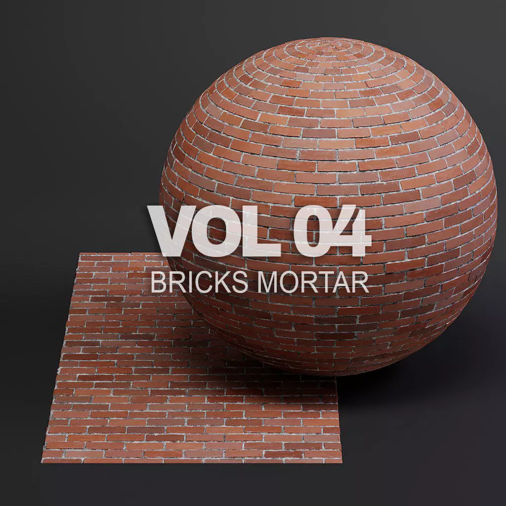 Bricks vol04 Mortar 8K Seamless PBR Materials Texture_0