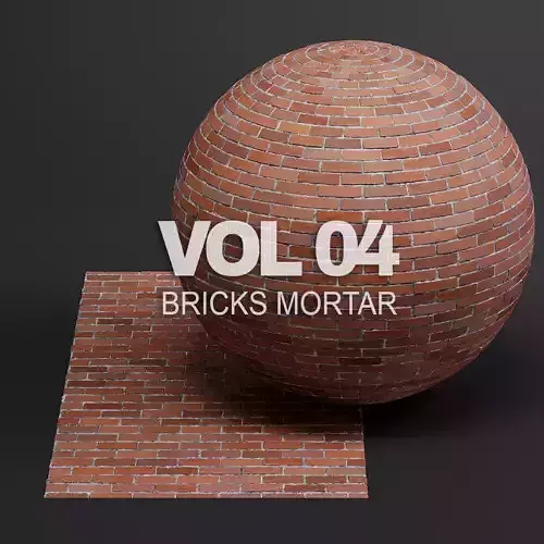 Bricks vol04 Mortar 8K Seamless PBR Materials Texture