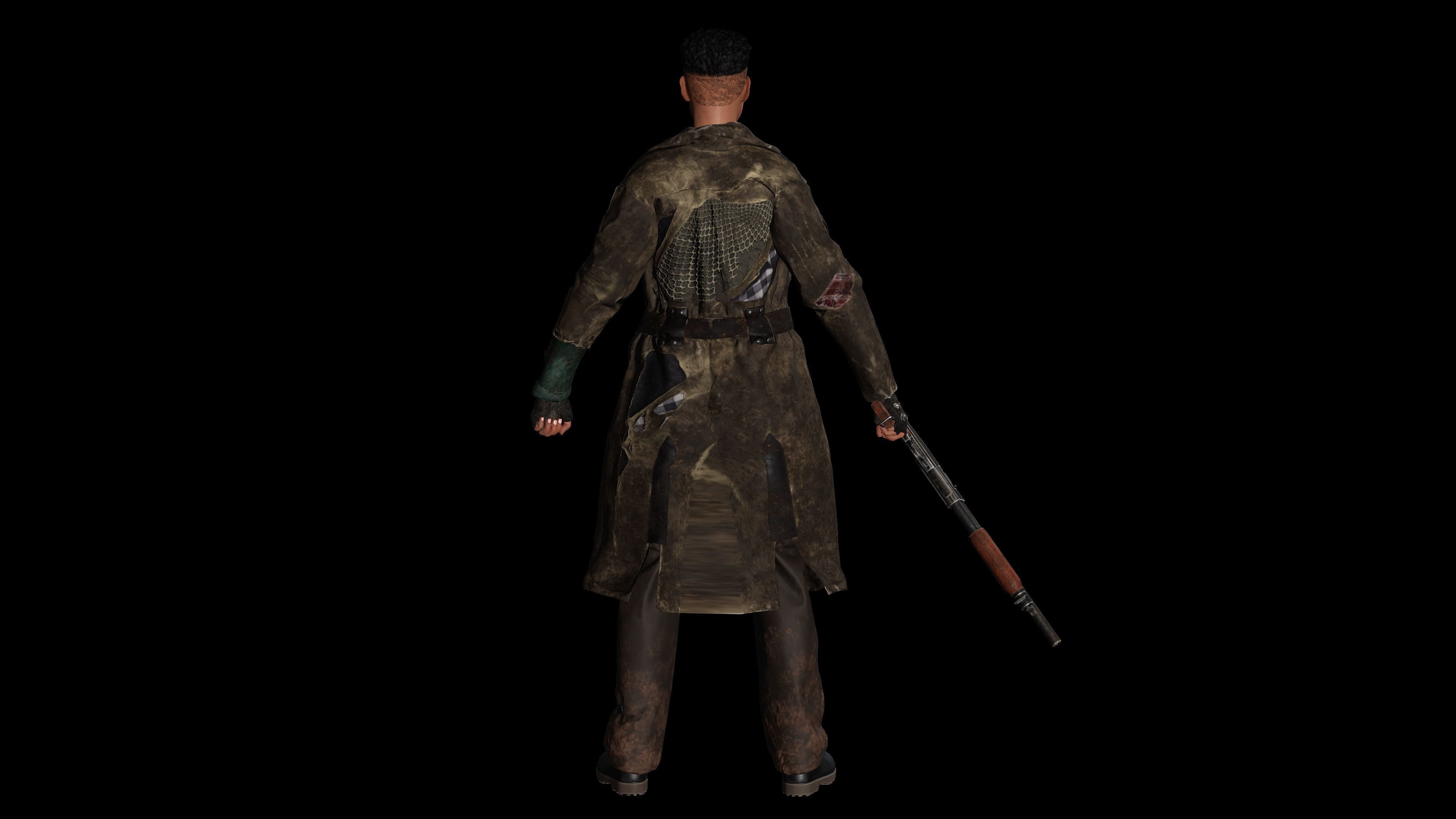 AAA 3D APOCALYPTIC or SURVIVAL F4-REALISTIC GAME READY CHARACTER Low-poly 3D model_9