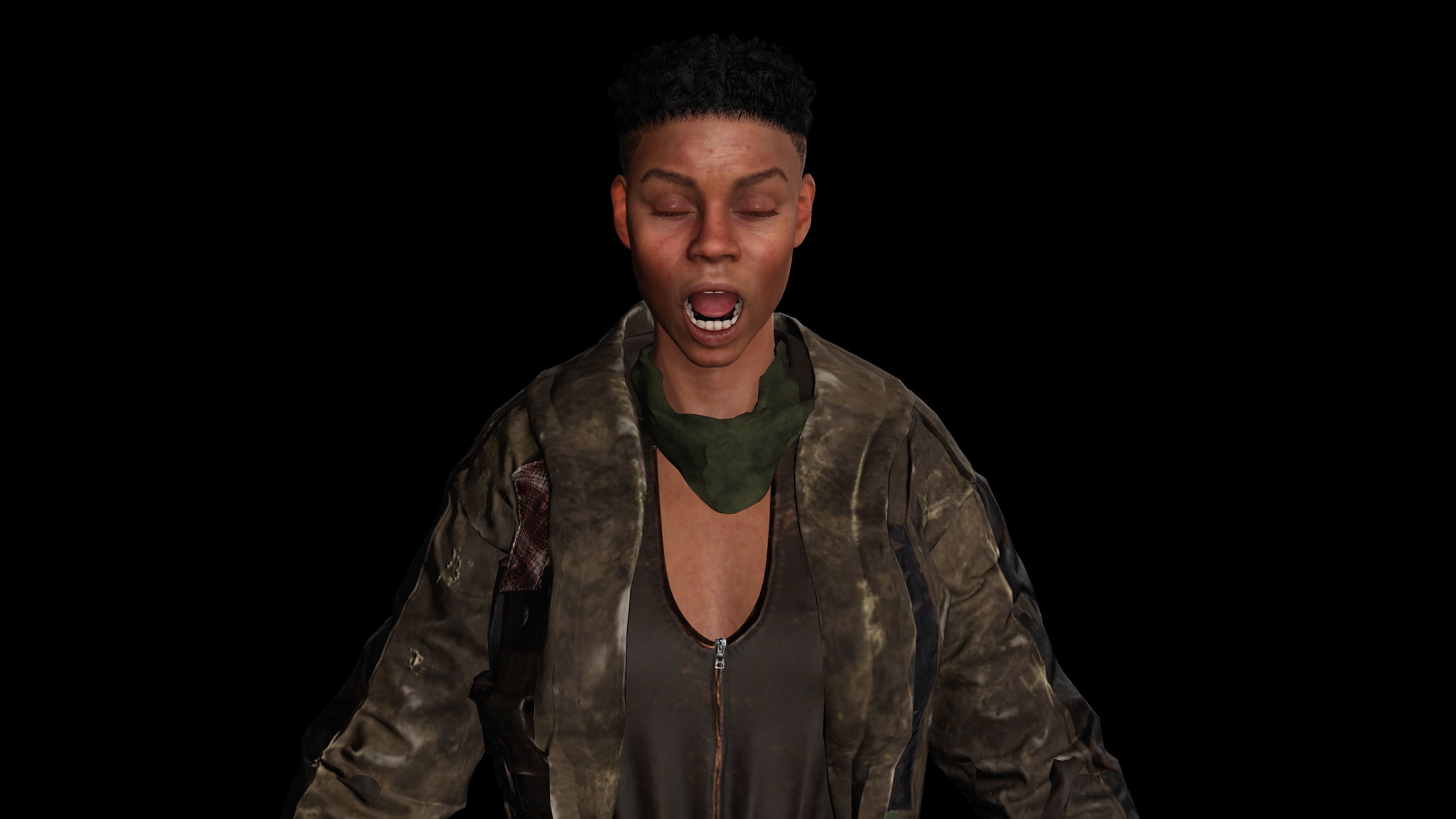 AAA 3D APOCALYPTIC or SURVIVAL F4-REALISTIC GAME READY CHARACTER Low-poly 3D model_12
