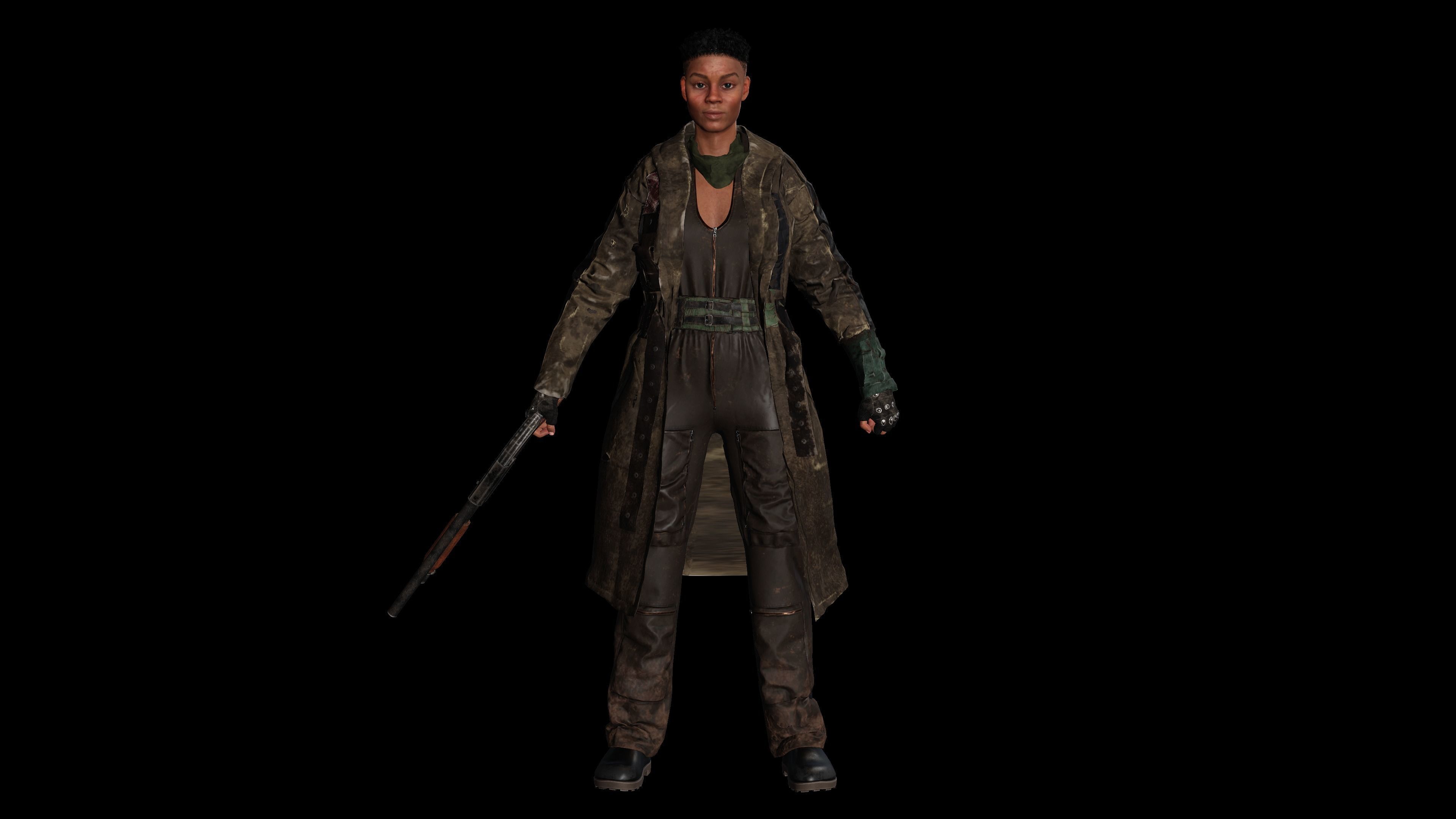 AAA 3D APOCALYPTIC or SURVIVAL F4-REALISTIC GAME READY CHARACTER Low-poly 3D model_5