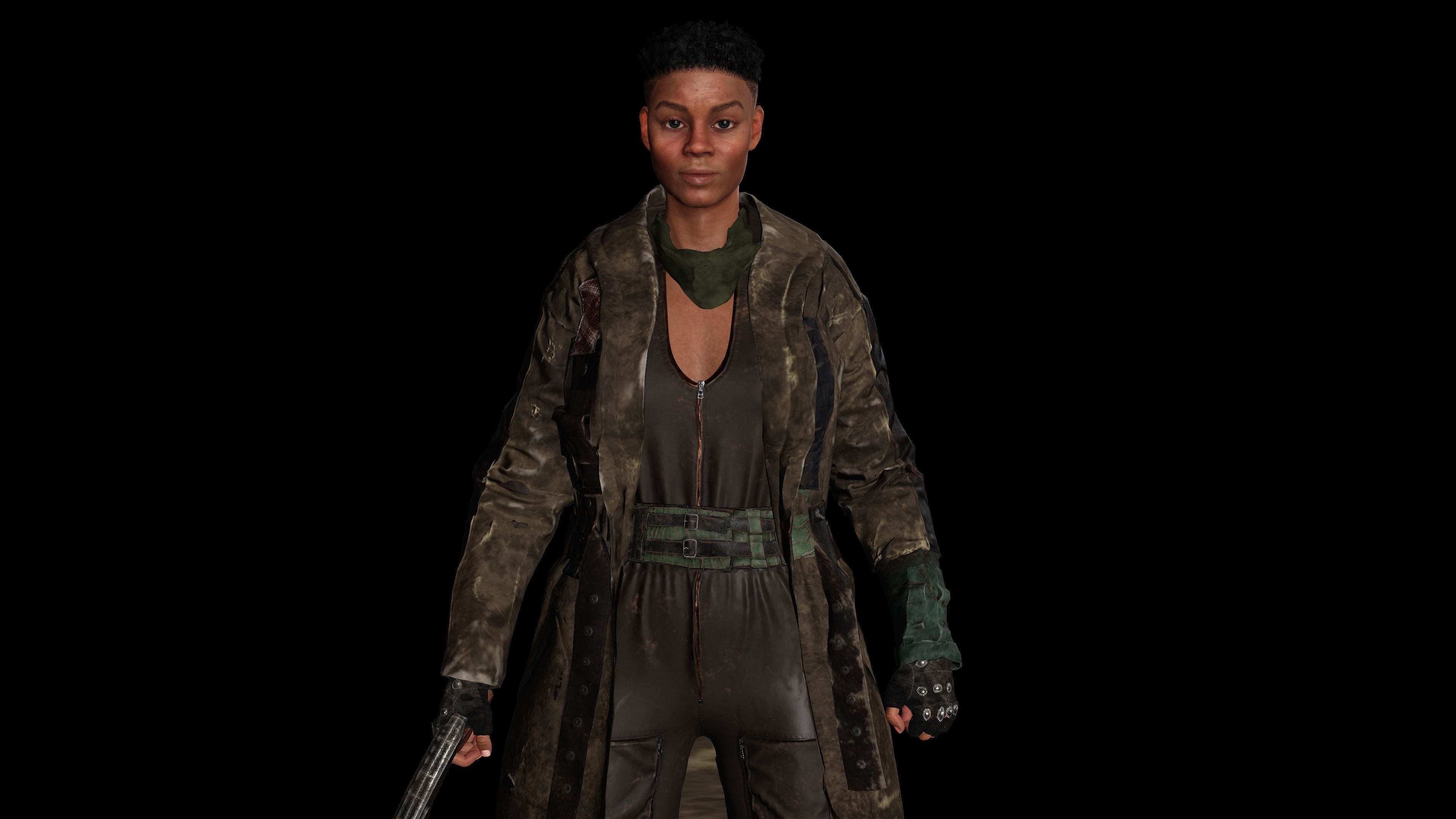 AAA 3D APOCALYPTIC or SURVIVAL F4-REALISTIC GAME READY CHARACTER Low-poly 3D model_3