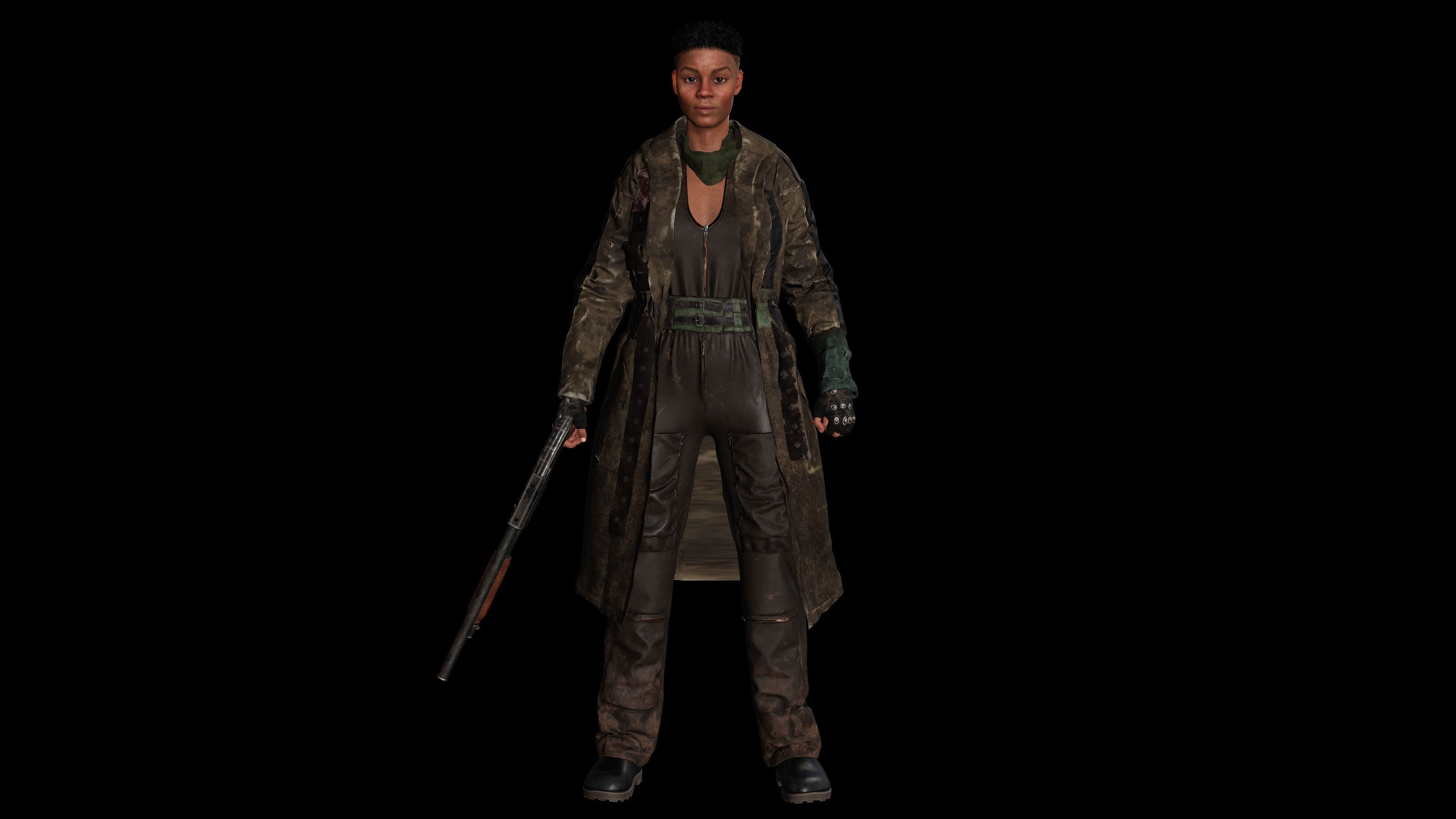 AAA 3D APOCALYPTIC or SURVIVAL F4-REALISTIC GAME READY CHARACTER Low-poly 3D model_1