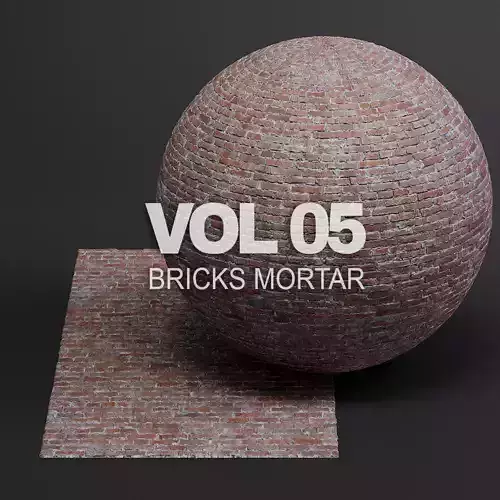 Bricks vol05 Mortar 8K Seamless PBR Materials Texture