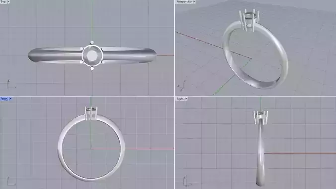 Simple engagement ring