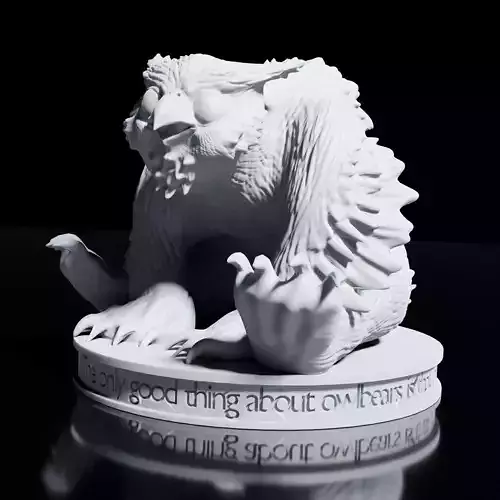 Owlbear Miniature 3D print model