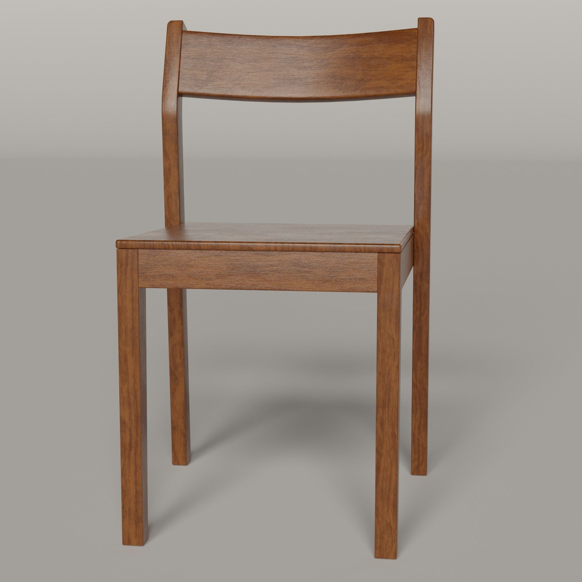 Stackable Dining Chair - 3 COLOR OPTIONS Free low-poly 3D model_3