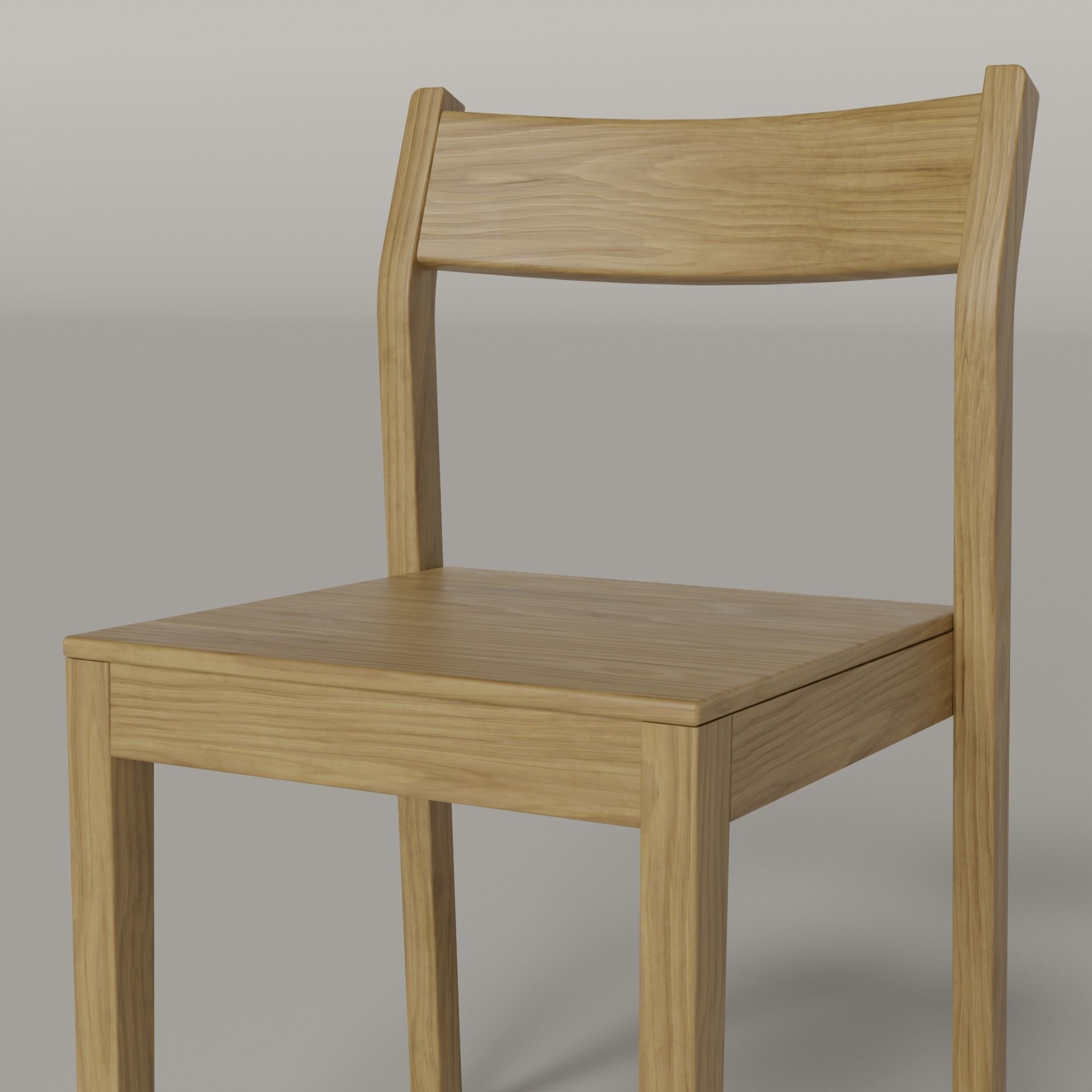 Stackable Dining Chair - 3 COLOR OPTIONS Free low-poly 3D model_12