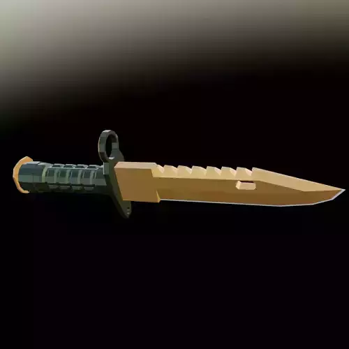 M9 Bayonet copper coating Low poly