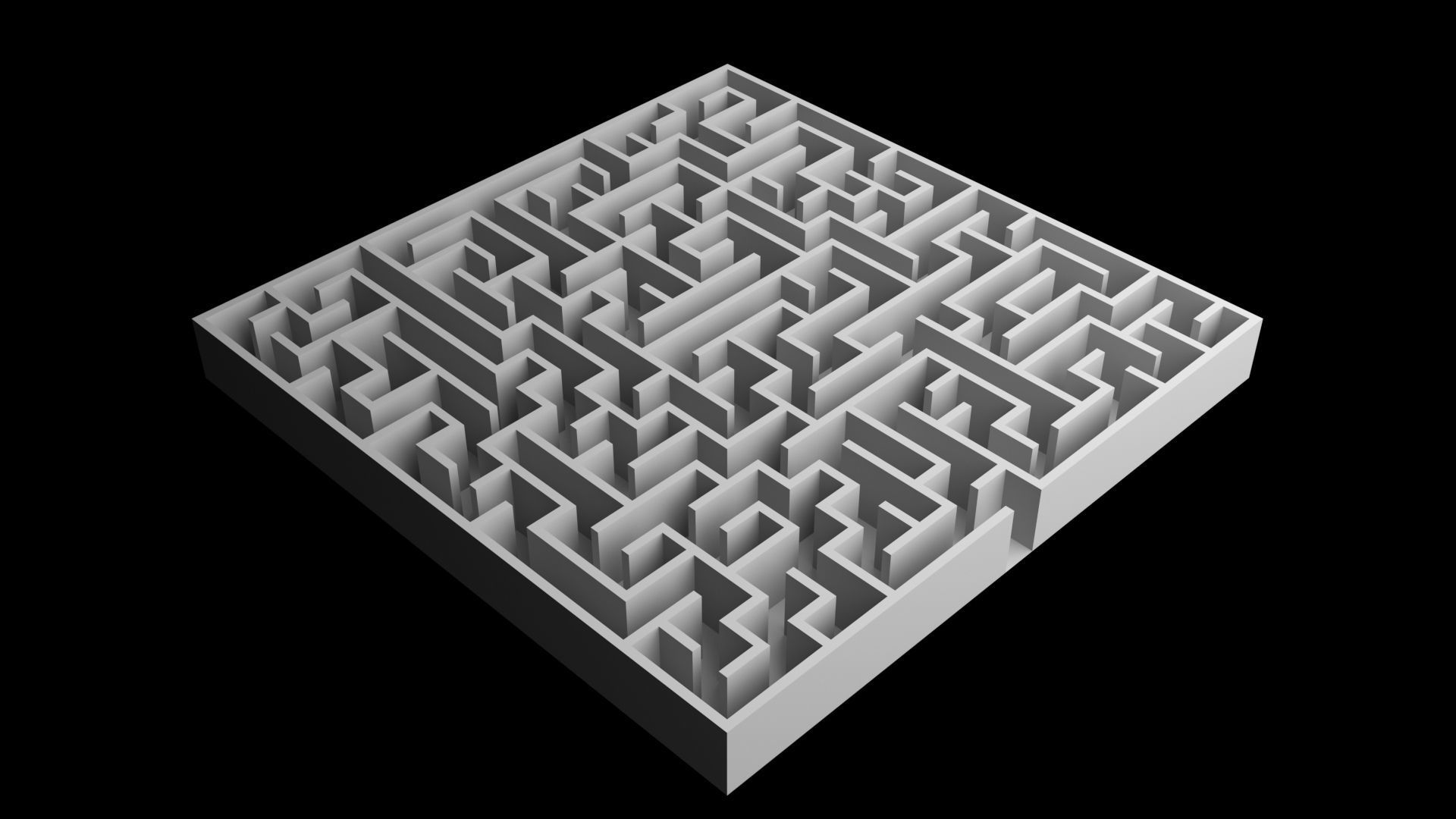 3D model Square Mazes VR / AR / low-poly | CGTrader