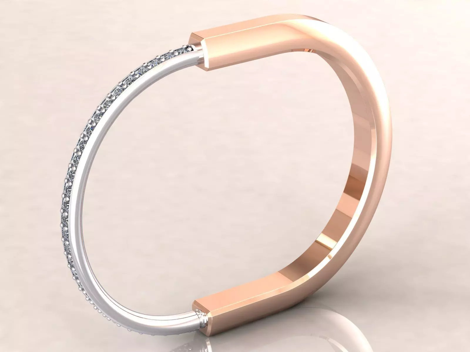 Lock Bracelet T 13cm 3D print model