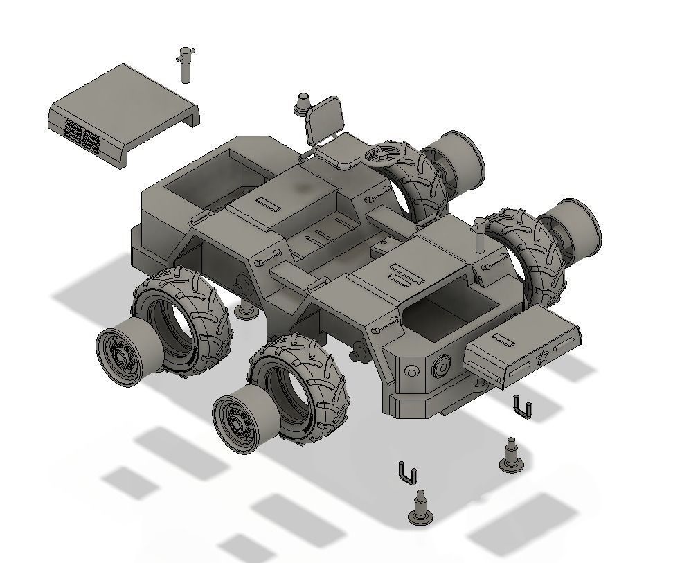 Russian Navy Tractor 3D print model_3