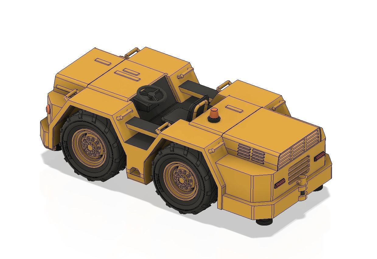 Russian Navy Tractor 3D print model_8