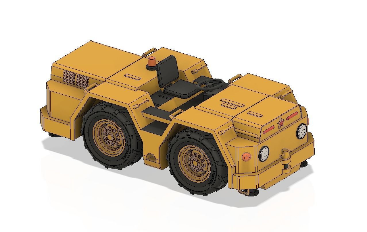 Russian Navy Tractor 3D print model_6