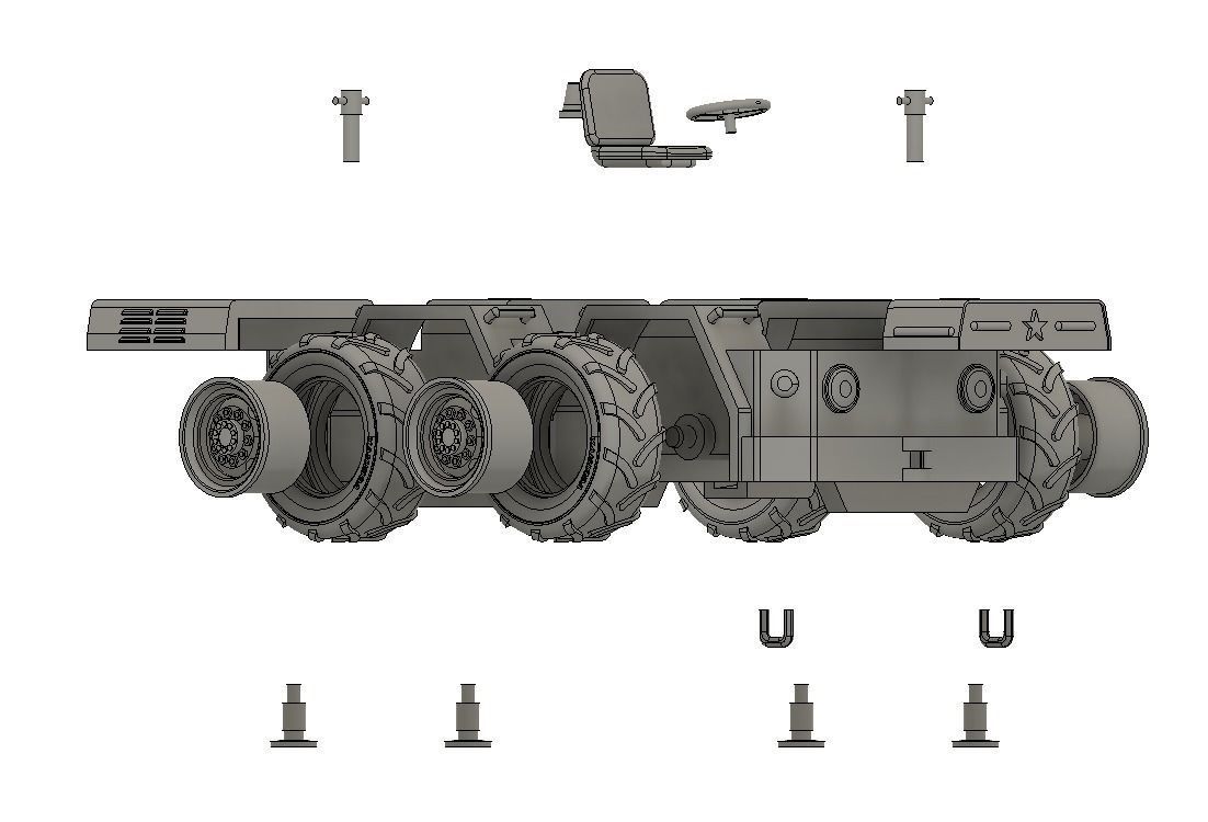 Russian Navy Tractor 3D print model_2